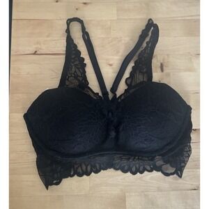 VICTORIAS SECRET PINK Push-up Padded Lace Bralette Size XS Adjustable Straps